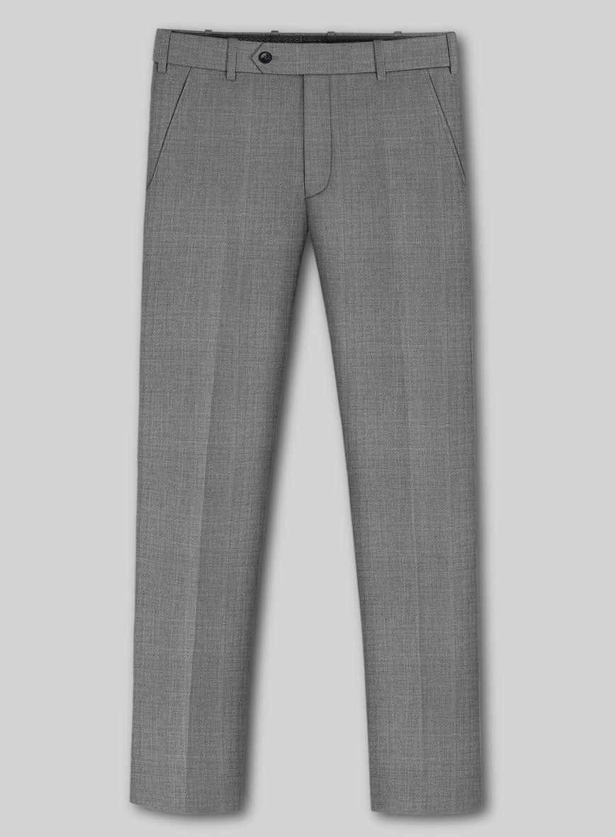 Marco Stretch Worsted Mid Gray Wool Suit - StudioSuits