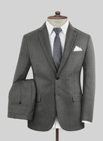 Marco Stretch Worsted Gray Wool Suit - StudioSuits