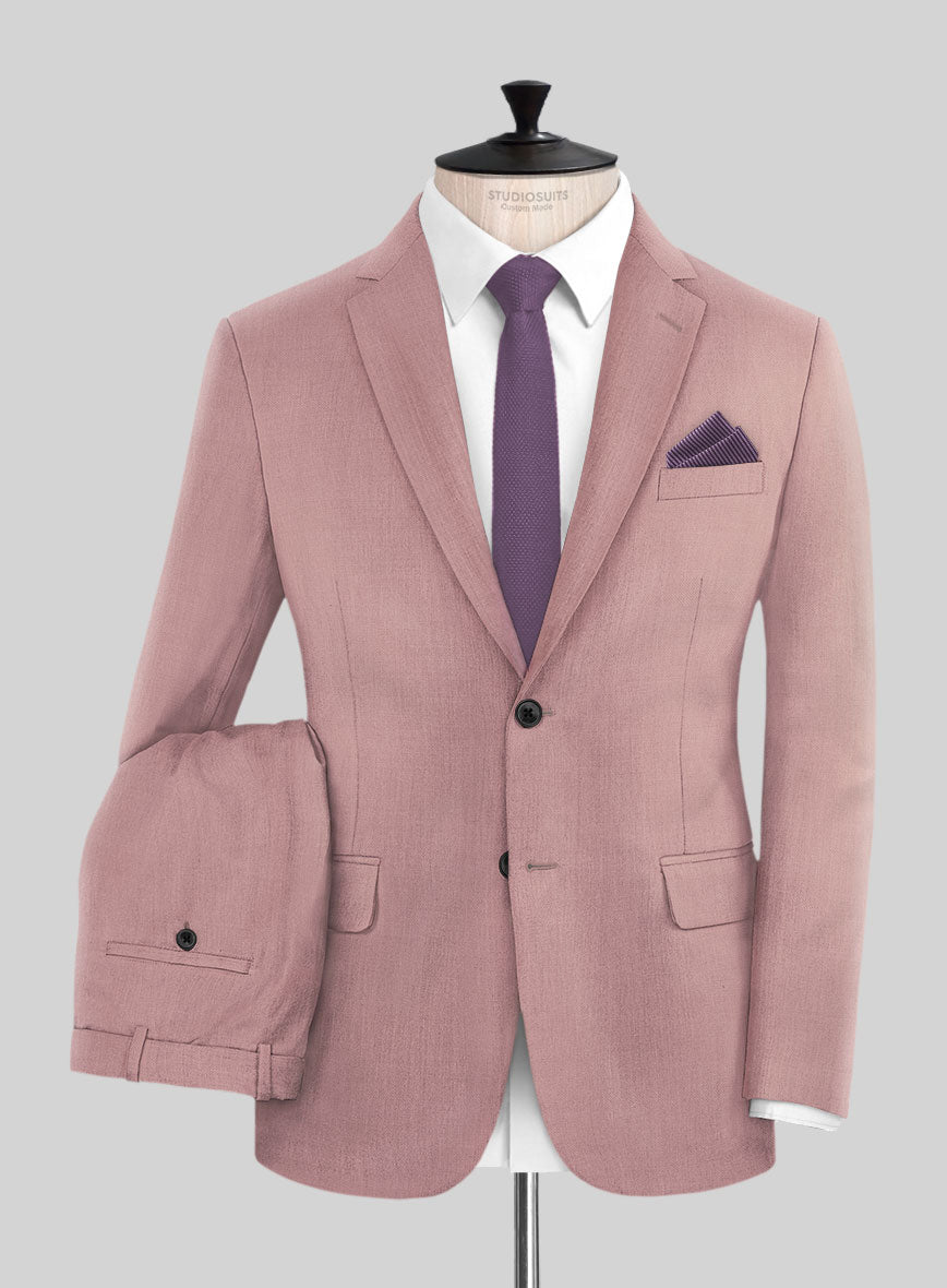 Marco Stretch Light Mauve Wool Suit - StudioSuits