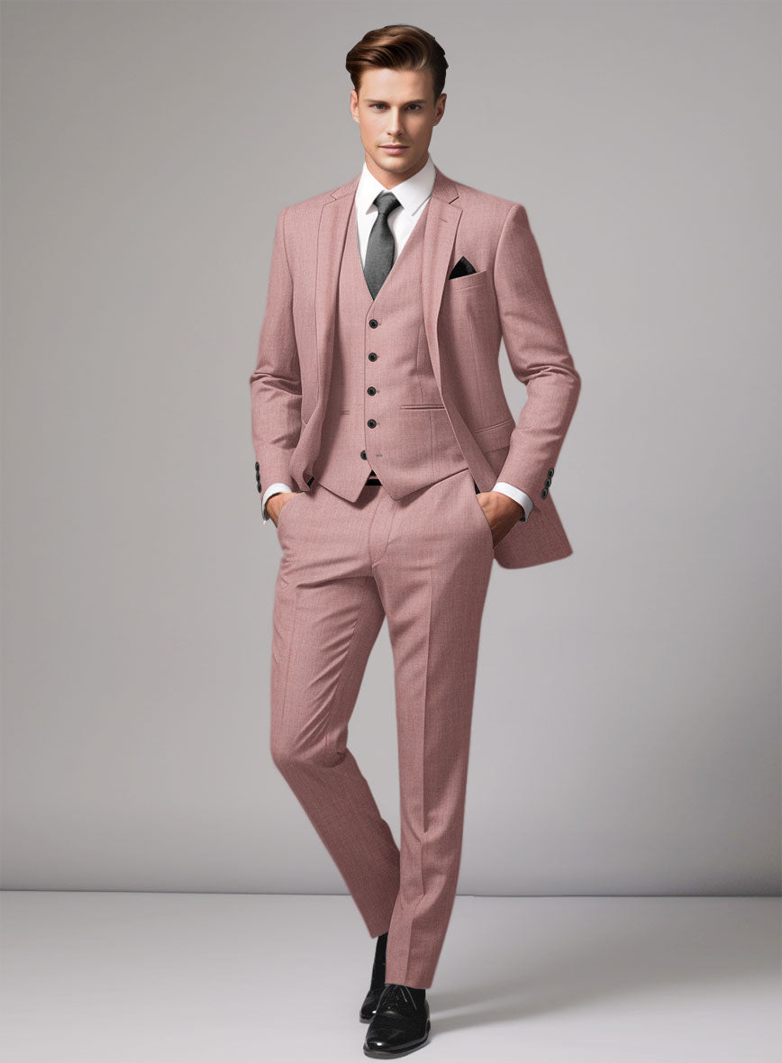 Marco Stretch Light Mauve Wool Suit - StudioSuits
