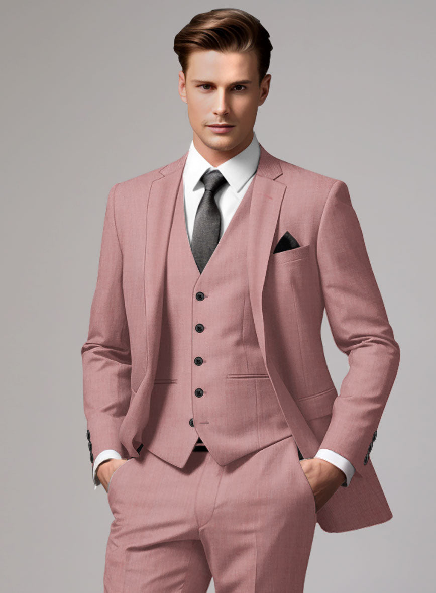 Marco Stretch Light Mauve Wool Suit - StudioSuits