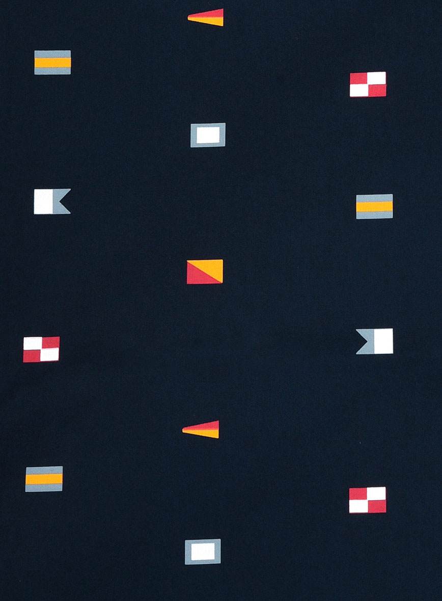 Mariner Signal Cotton Shirt - StudioSuits