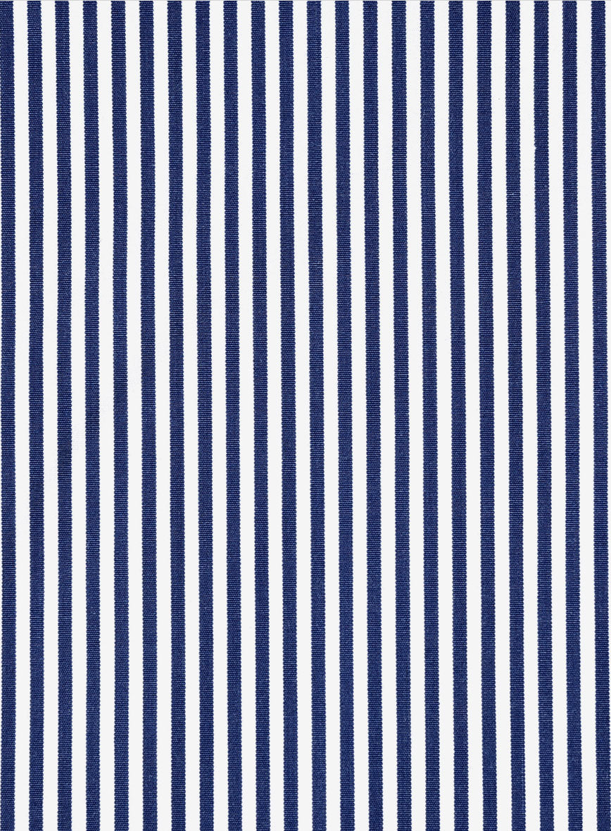 Mariner Stripe Cotton Shirt - StudioSuits