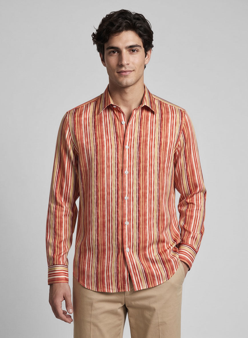 Marnel Silk Cotton Shirt - StudioSuits