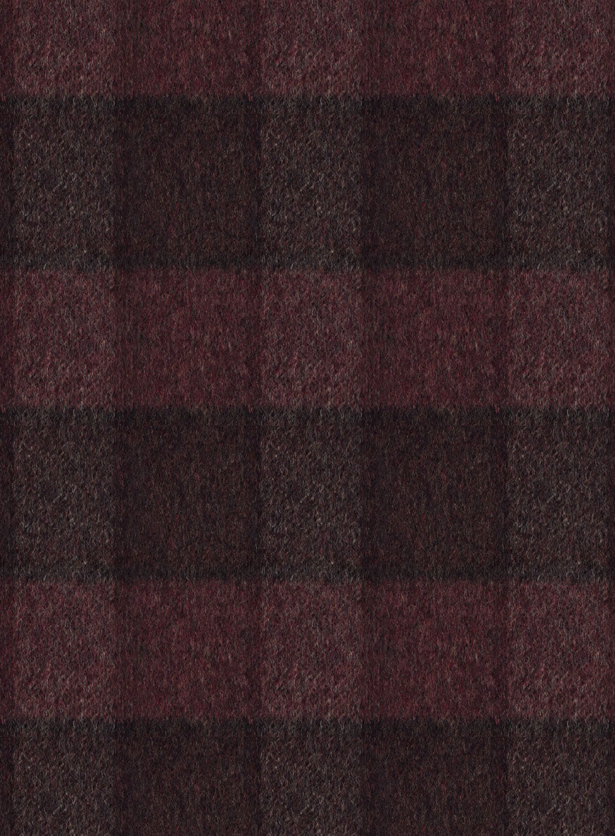 Maroon Arturo Cashmere Jacket - StudioSuits