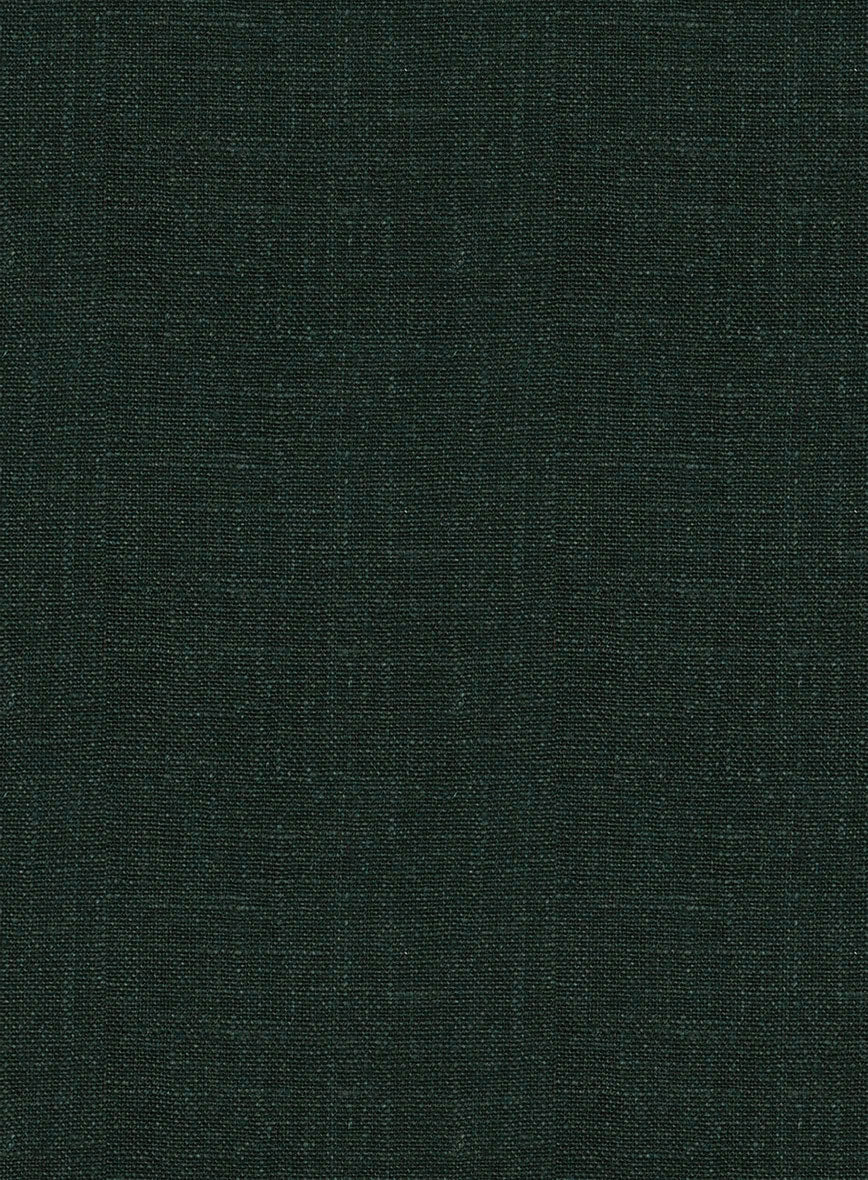 Martini Green Linen Cargo Pants - StudioSuits