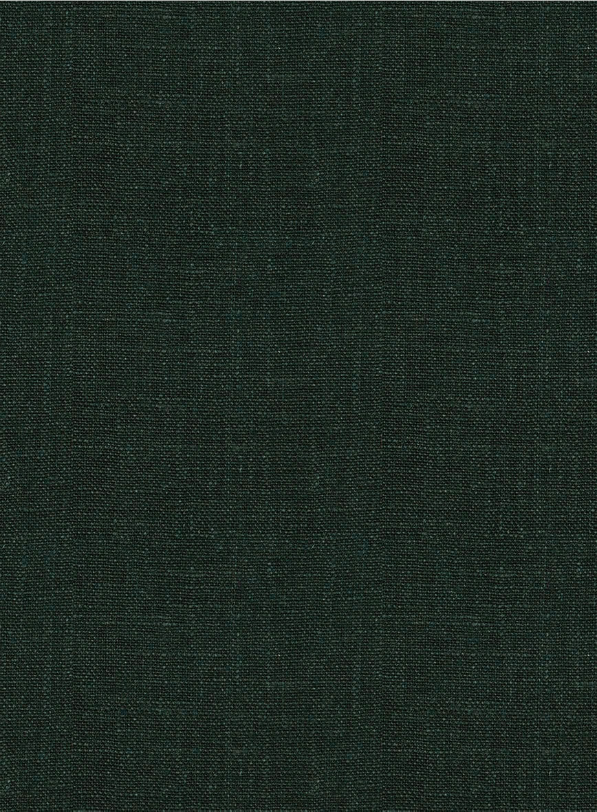 Martini Green Linen Zipper Jacket - StudioSuits