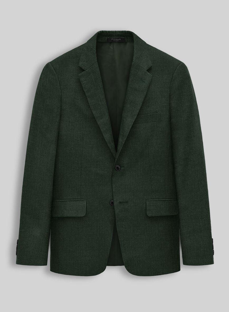 Martini Green Linen Jacket - StudioSuits