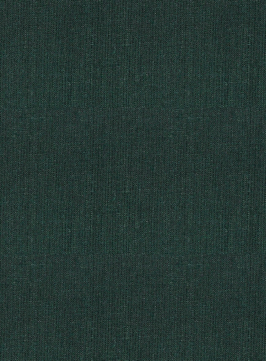 Martini Green Pure Linen Pants - StudioSuits