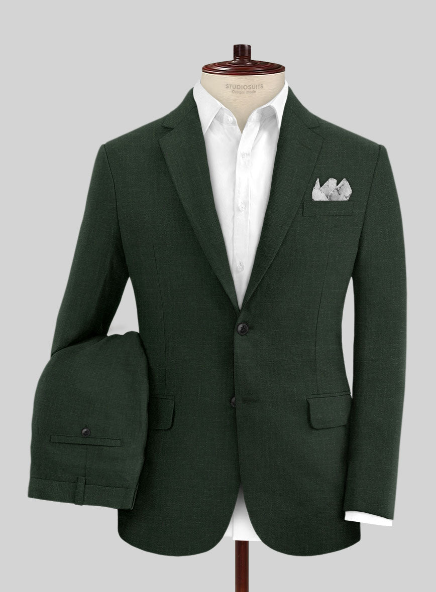 Martini Green Linen Suit - StudioSuits