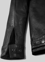 Maverick Trucker Leather Jacket - StudioSuits