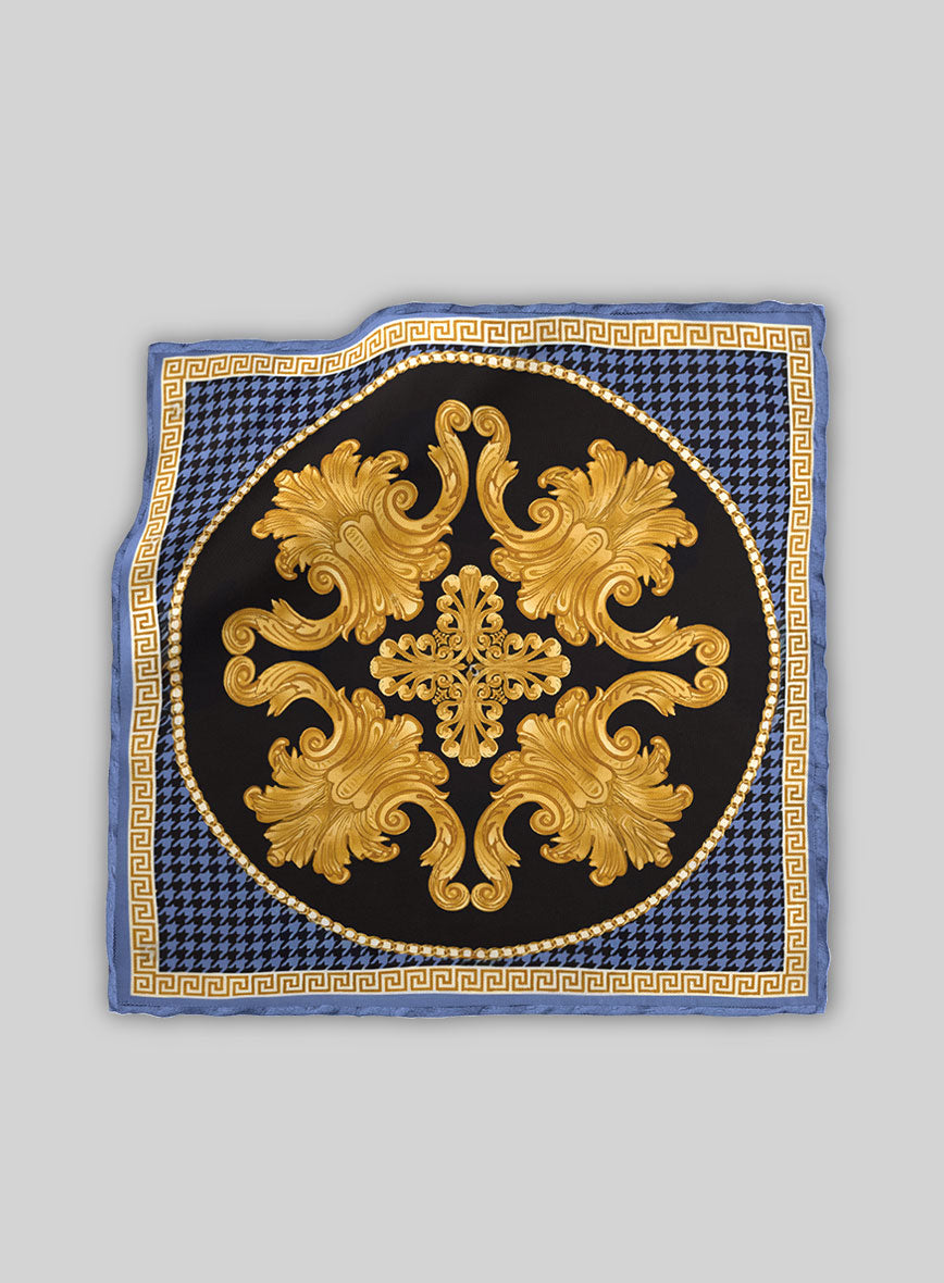 Medallion Silk Pocket Square - StudioSuits
