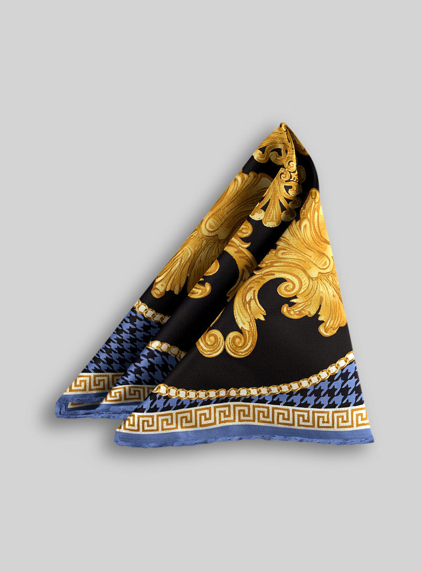 Medallion Silk Pocket Square - StudioSuits
