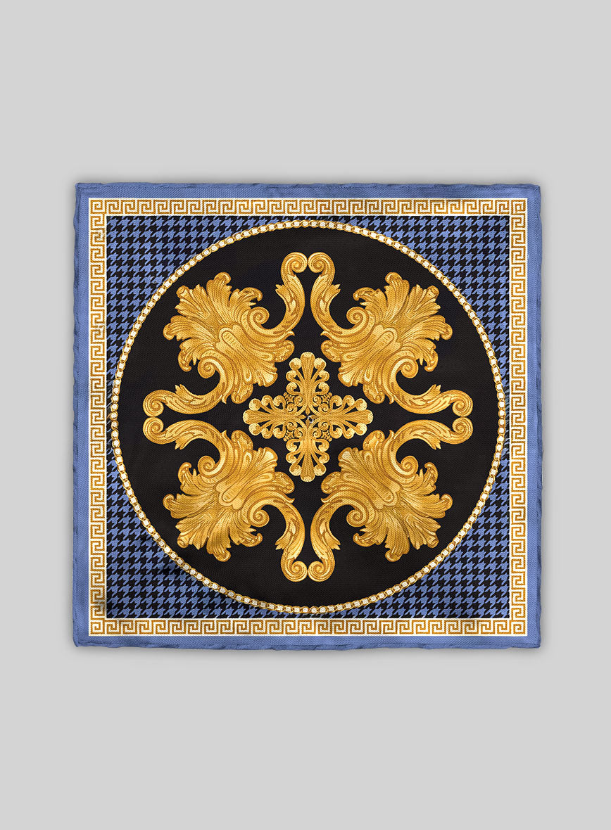 Medallion Silk Pocket Square - StudioSuits