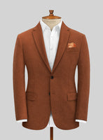 Melange Rust Tweed Jacket - StudioSuits