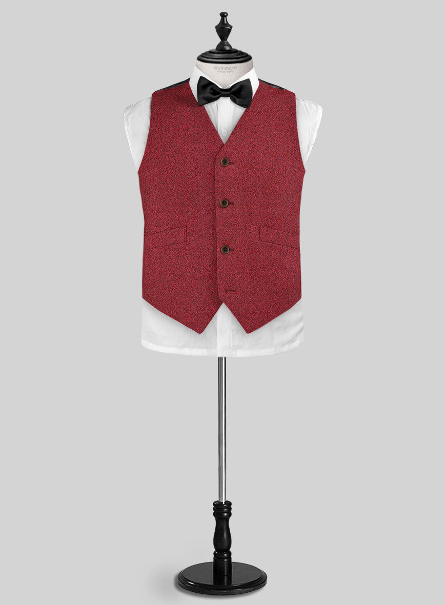 Melange Titan Red Tweed Boys Suit - StudioSuits