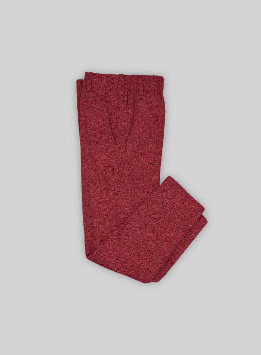 Melange Titan Red Tweed Boys Suit - StudioSuits