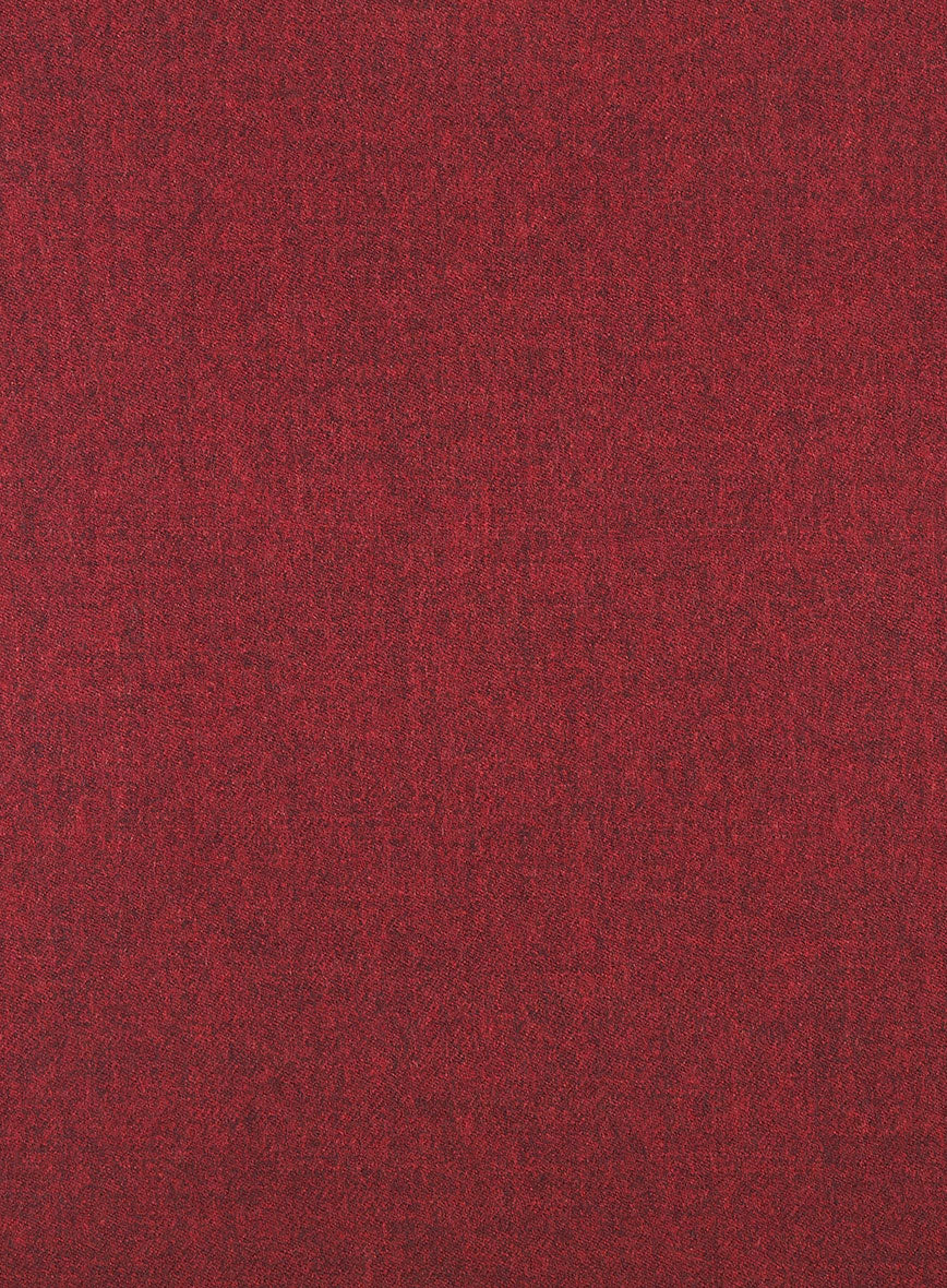 Melange Titan Red Tweed Pea Coat - StudioSuits