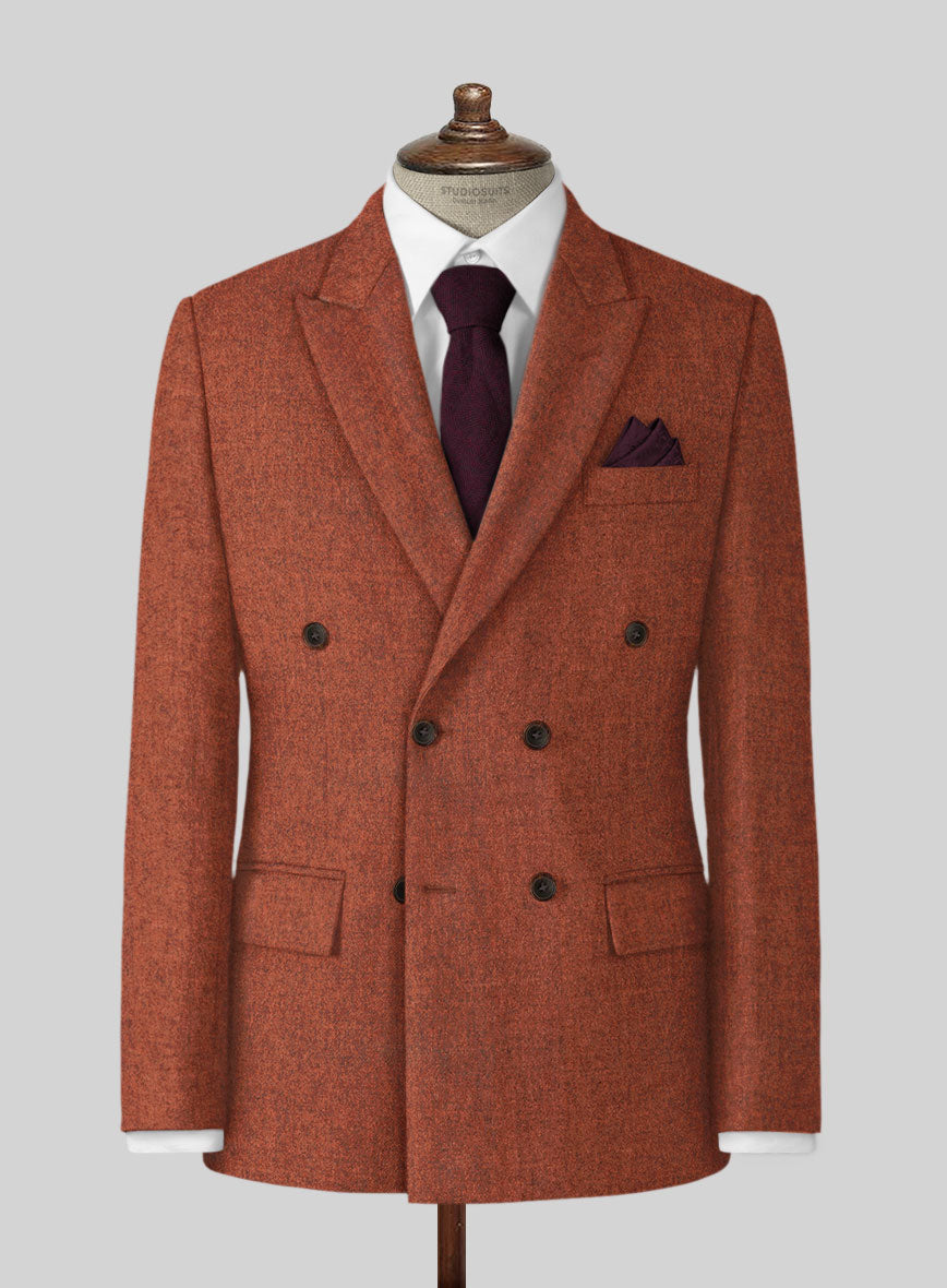 Melange Titan Rust Tweed Jacket - StudioSuits