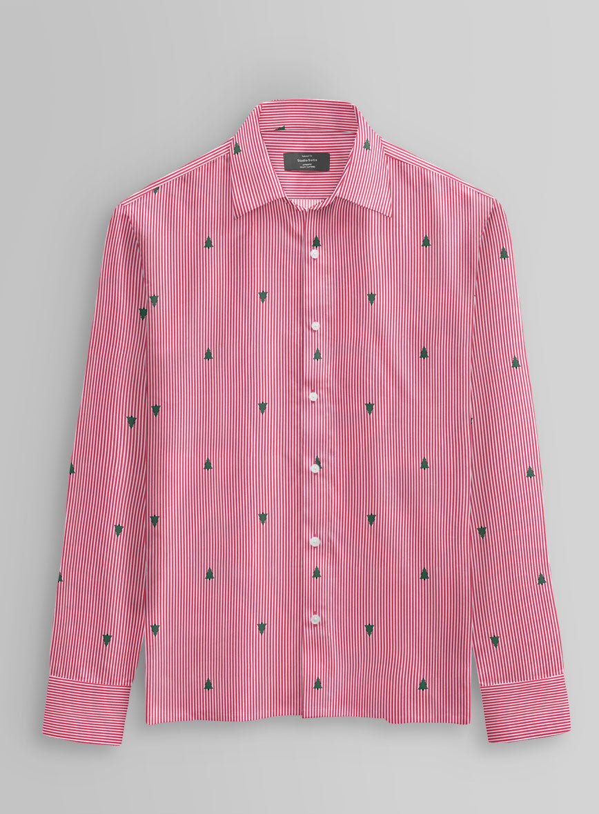 Merry Stripe Cotton Shirt - StudioSuits