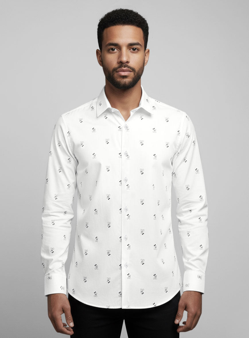 Mickey Motif Cotton Shirt - StudioSuits