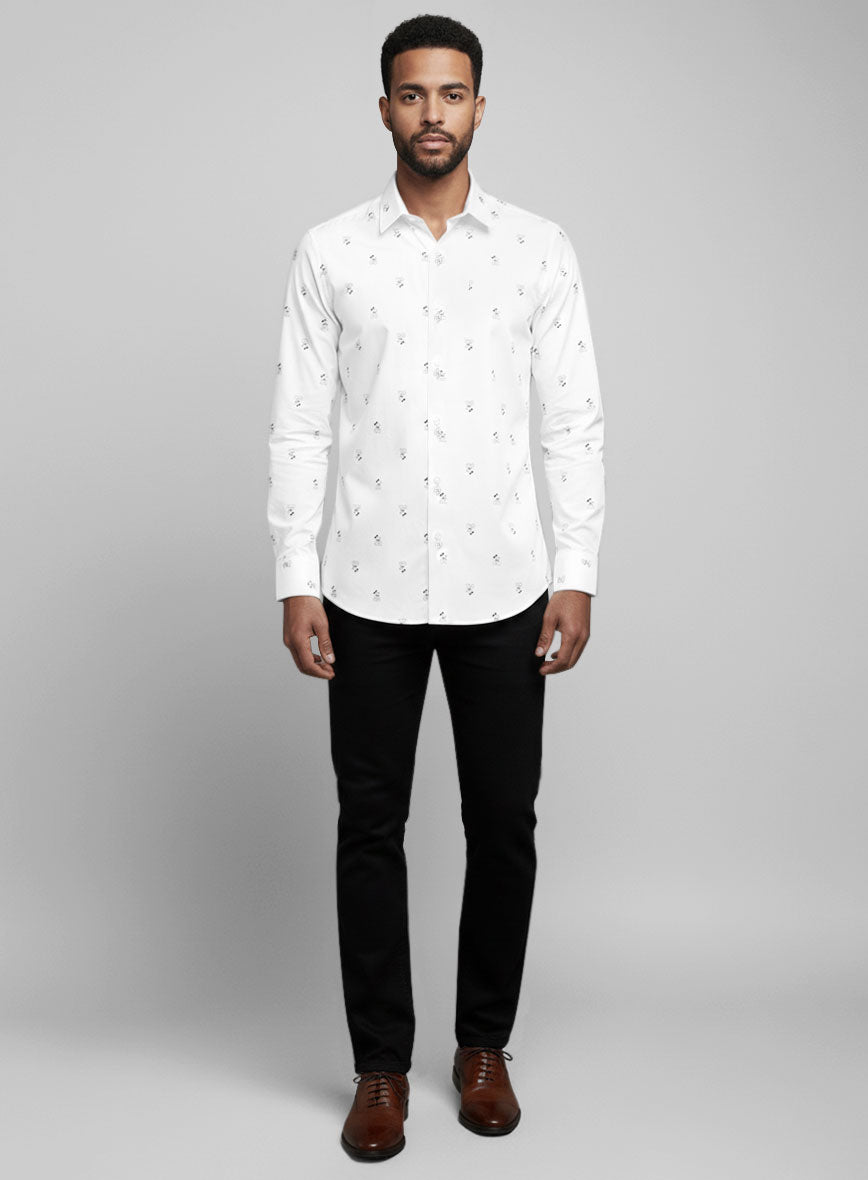 Mickey Motif Cotton Shirt - StudioSuits