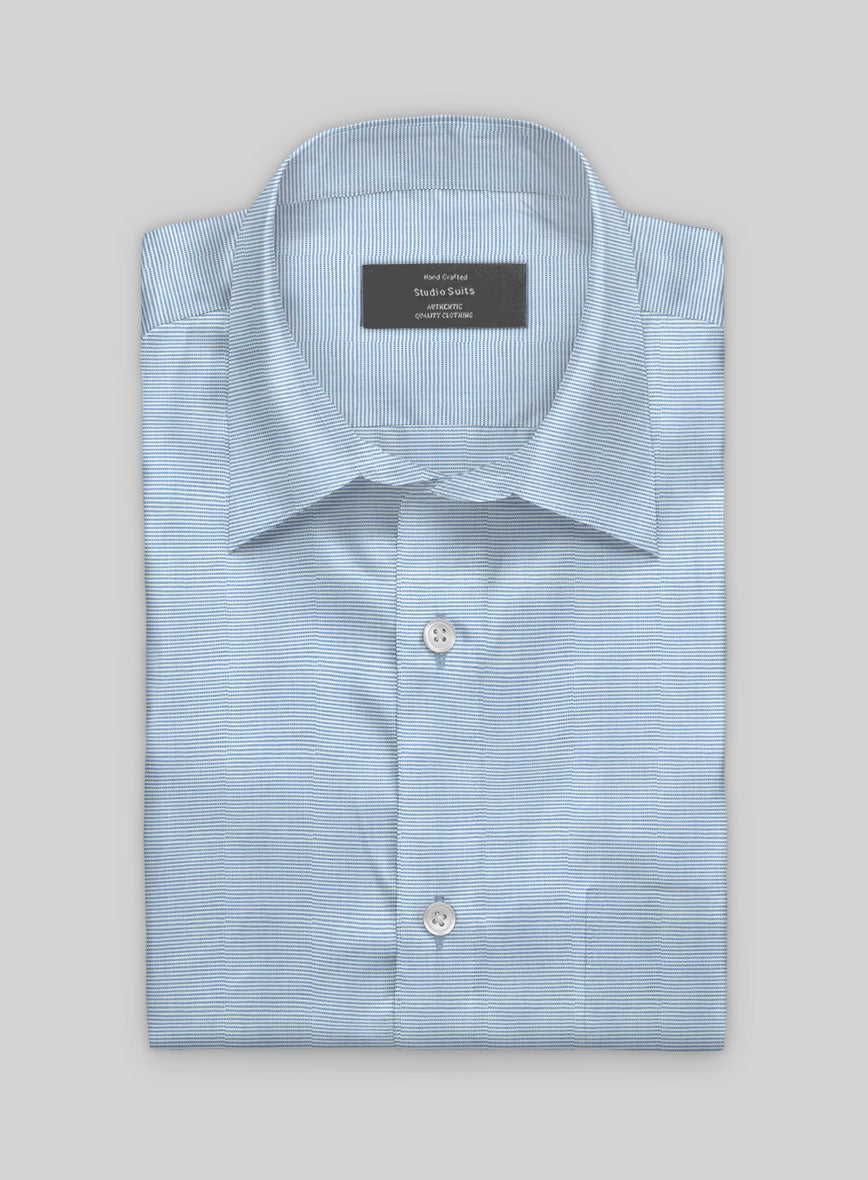 Micro Crest Cotton Shirt - StudioSuits