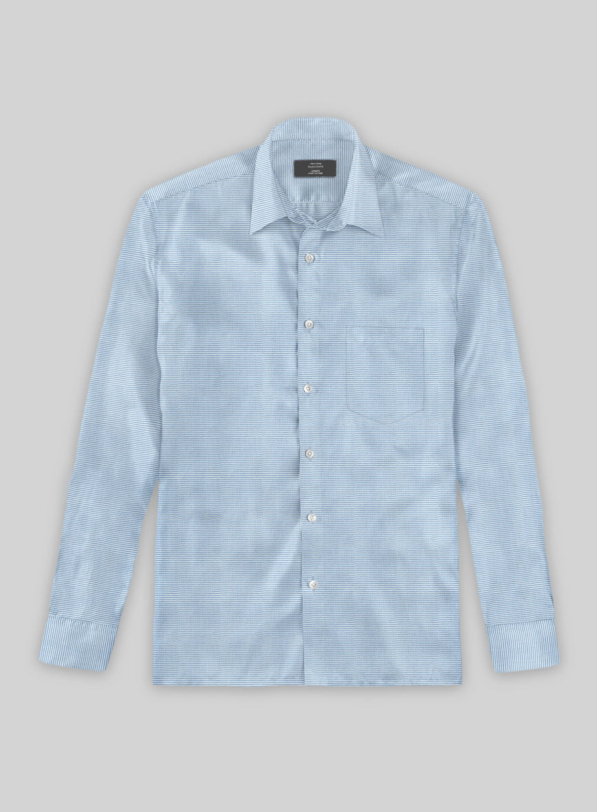Micro Crest Cotton Shirt - StudioSuits