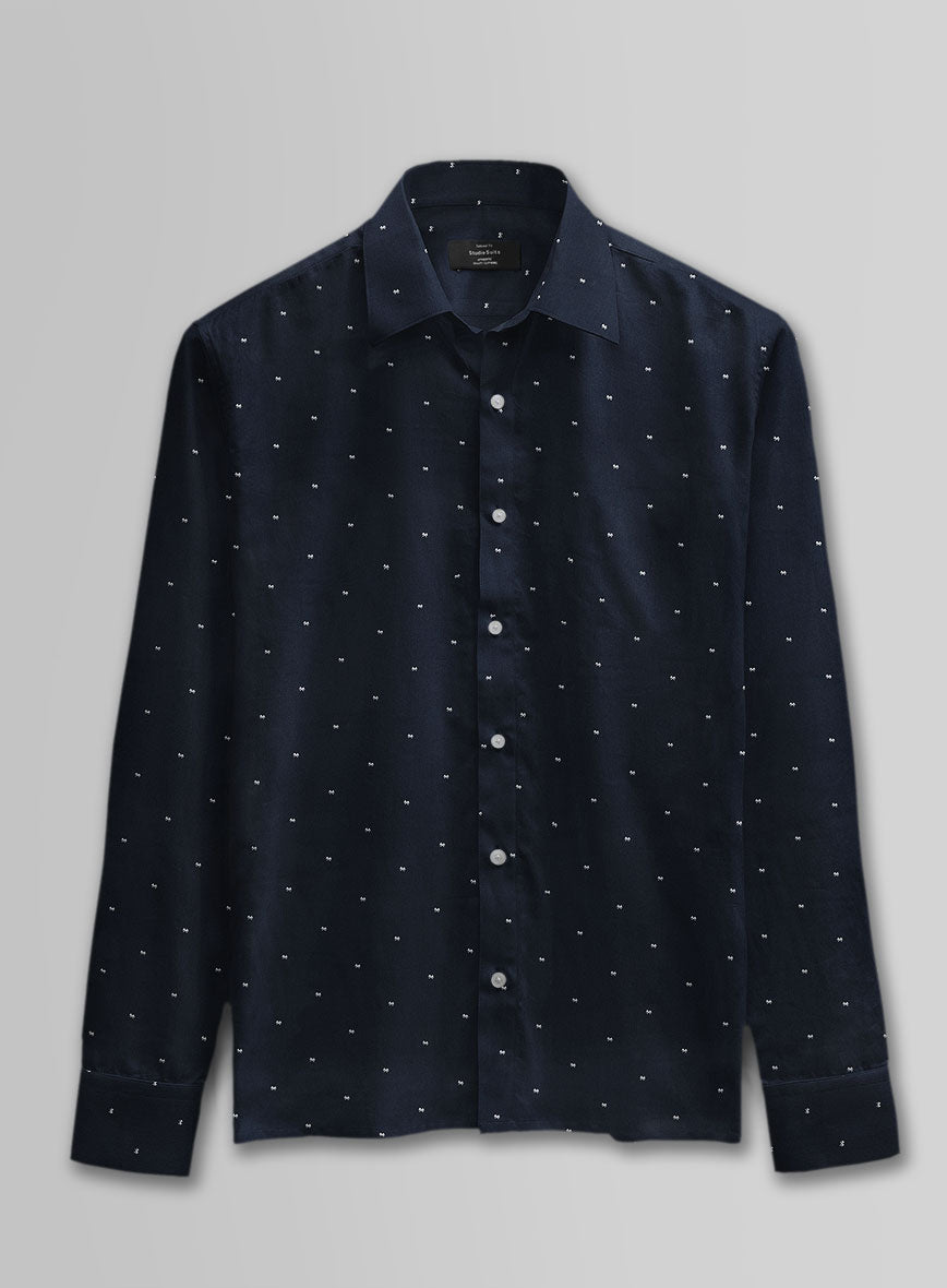 Micro Cross Flag Cotton Shirt - StudioSuits