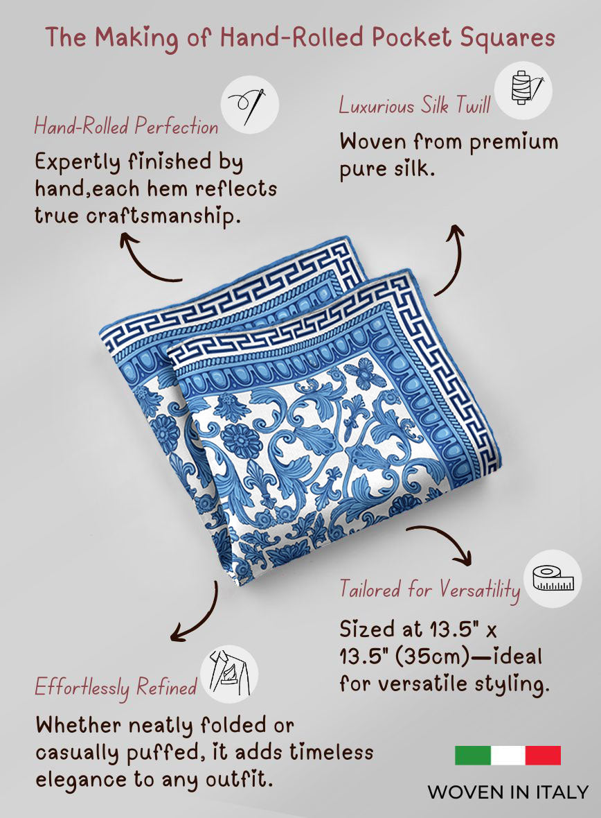 Miraggio Silk Pocket Square - StudioSuits