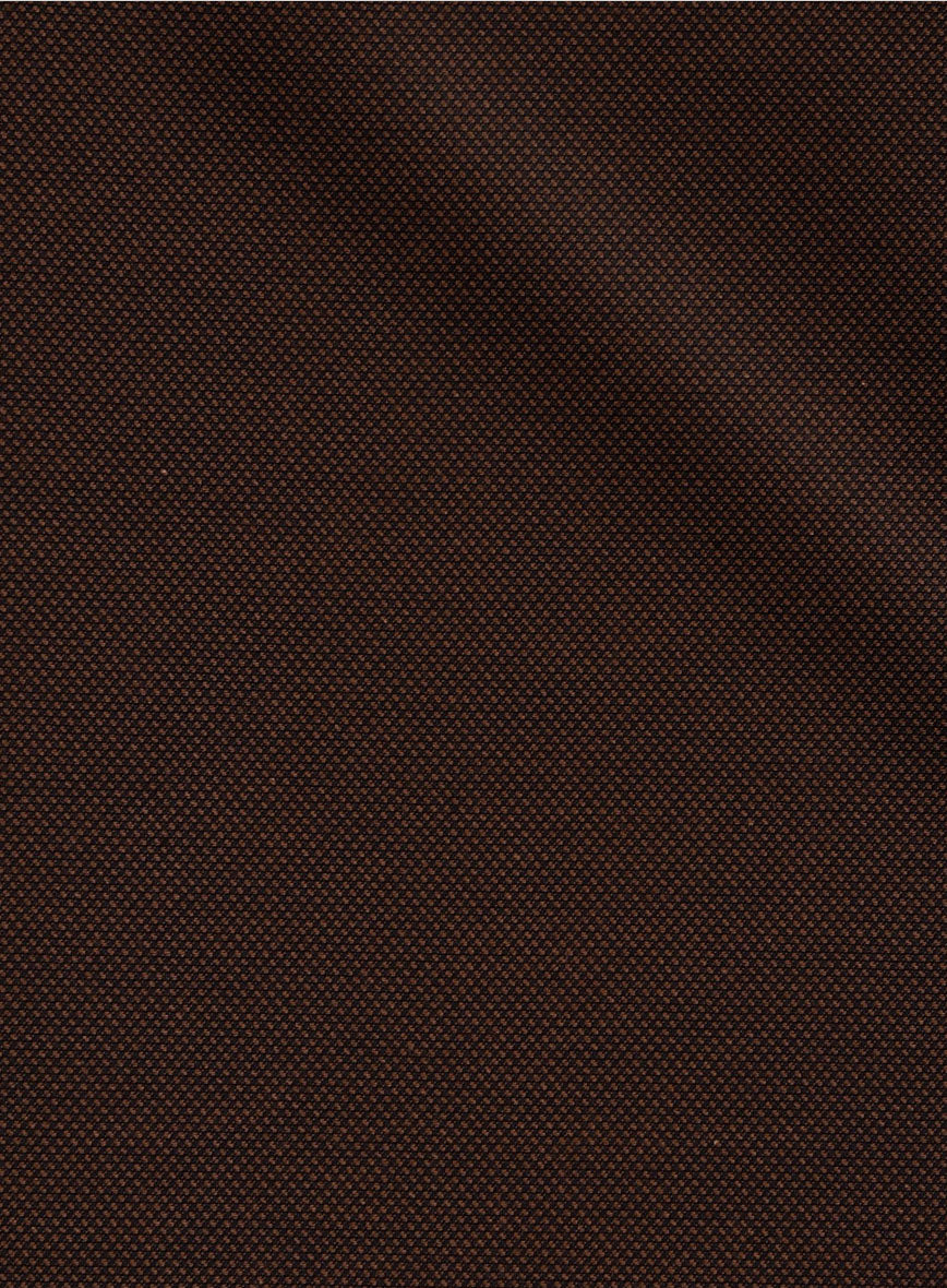 Mocha Dobby Cotton Shirt - StudioSuits