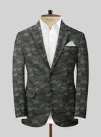Modern Gray Camo Jacket - StudioSuits