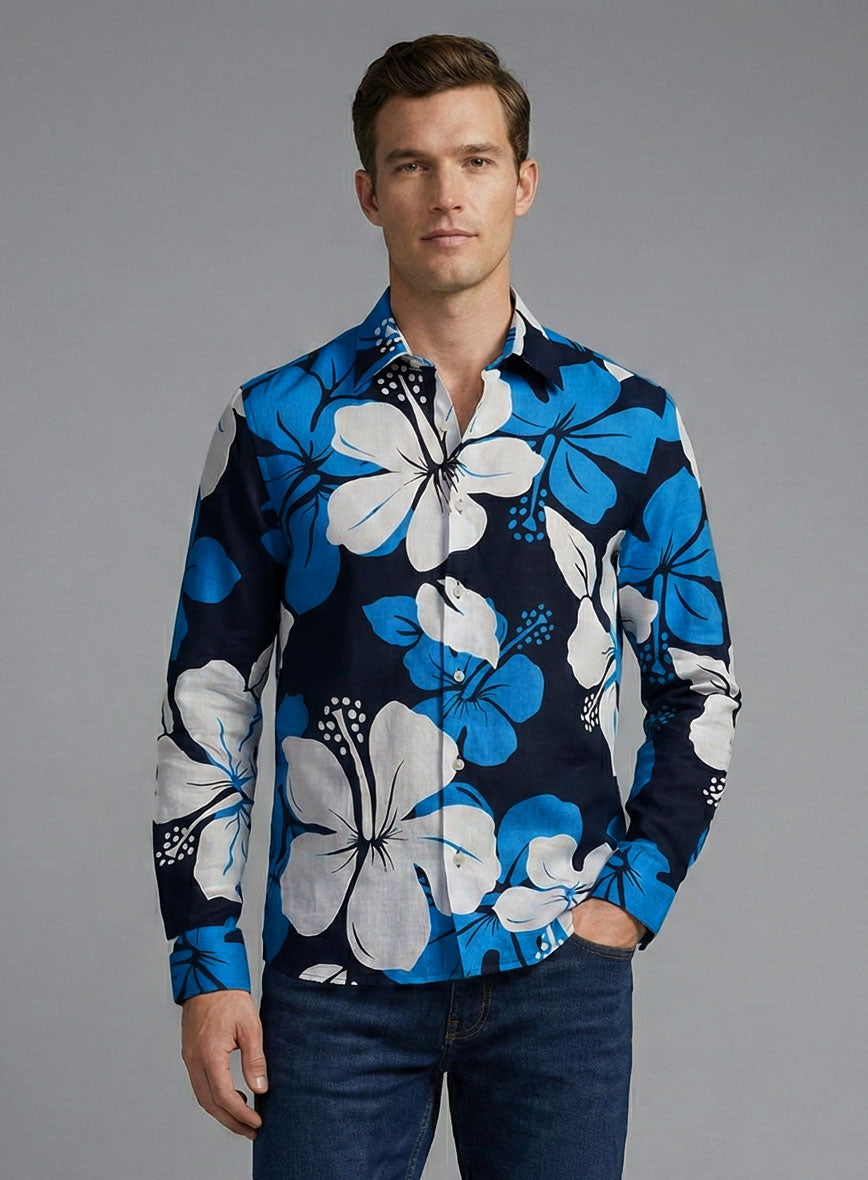 Monolith Bloom Cotton Shirt - StudioSuits