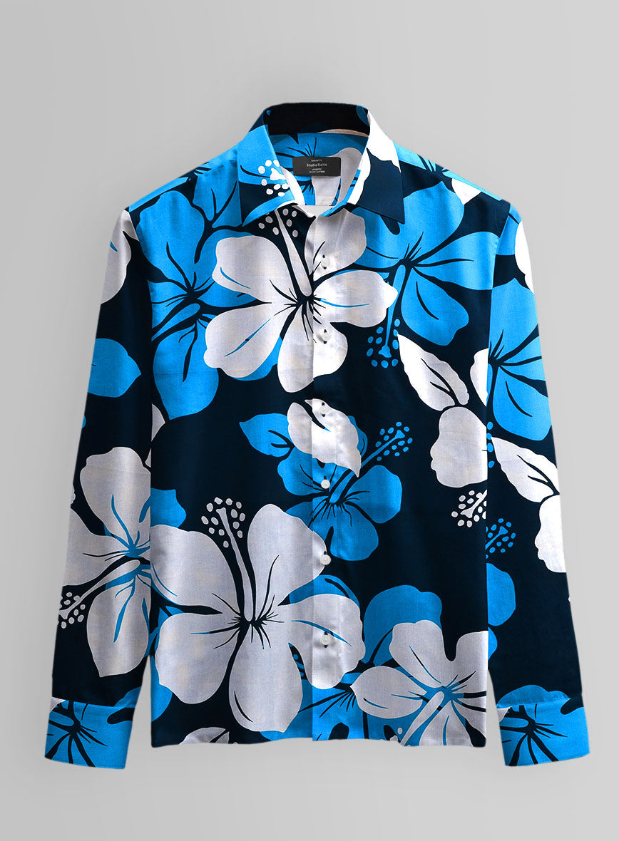 Monolith Bloom Cotton Shirt - StudioSuits