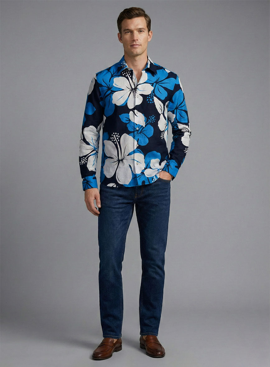 Monolith Bloom Cotton Shirt - StudioSuits