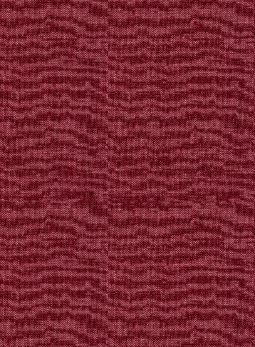Moscow Maroon Linen Pants - StudioSuits