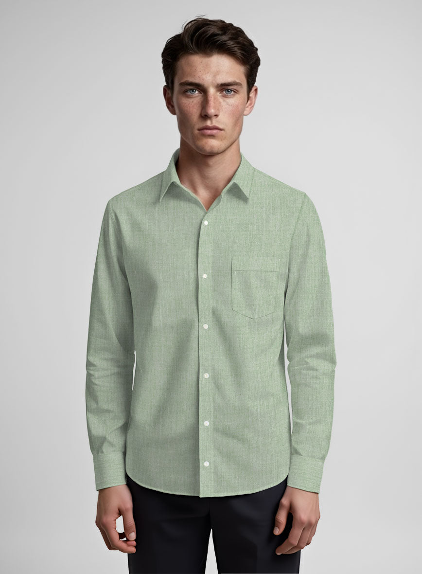 Moss Weave Cotton Shirt - StudioSuits
