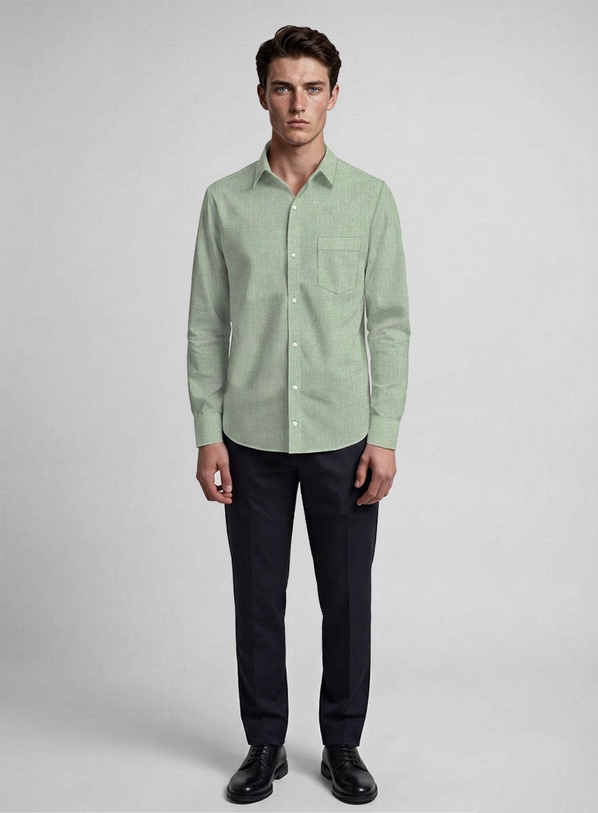 Moss Weave Cotton Shirt - StudioSuits