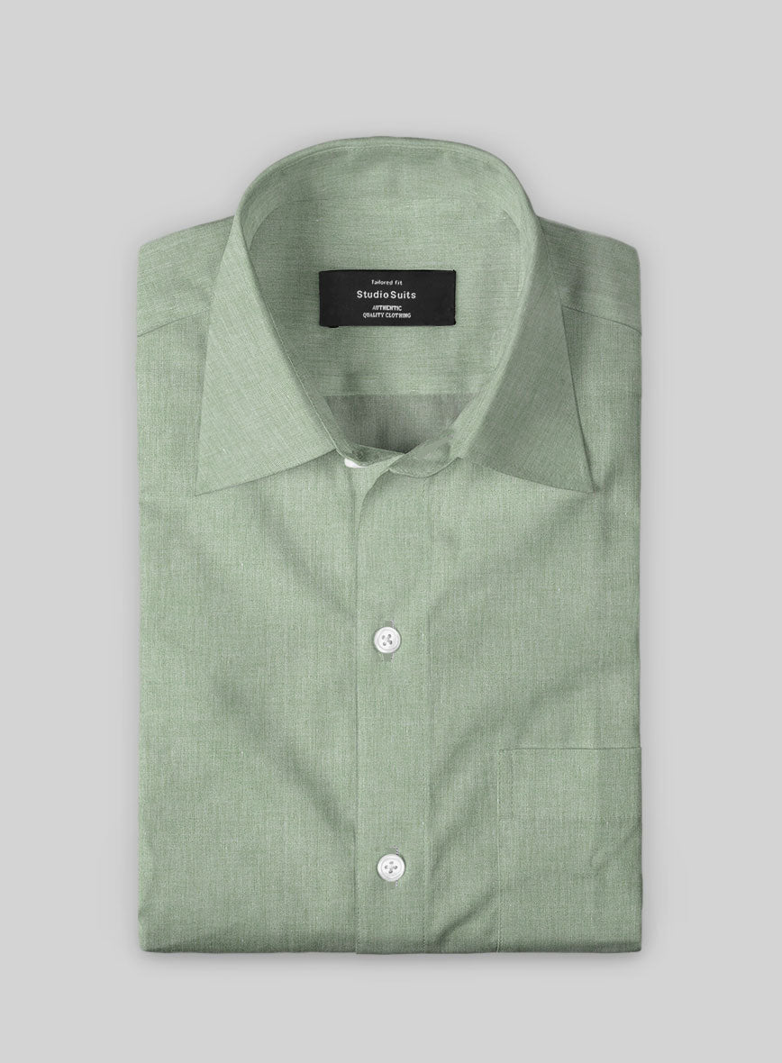 Moss Weave Cotton Shirt - StudioSuits