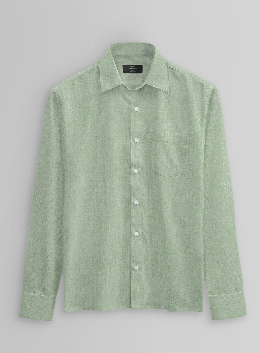 Moss Weave Cotton Shirt - StudioSuits