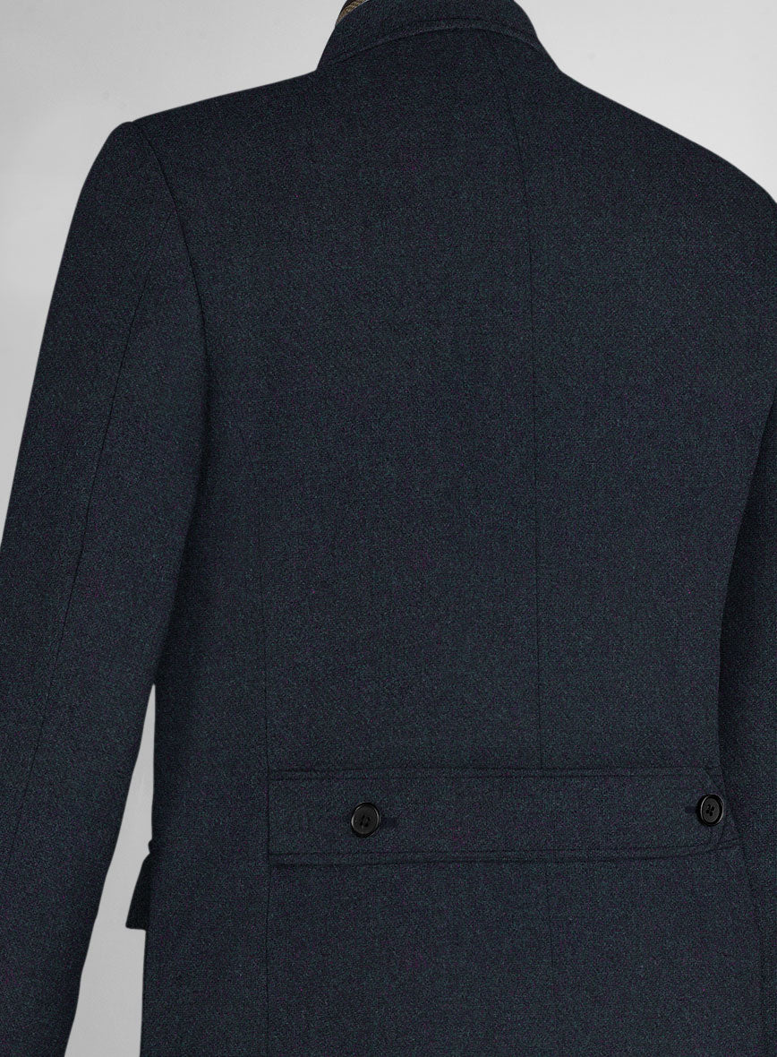 Musto Dark Violet Heavy Tweed Overcoat - StudioSuits