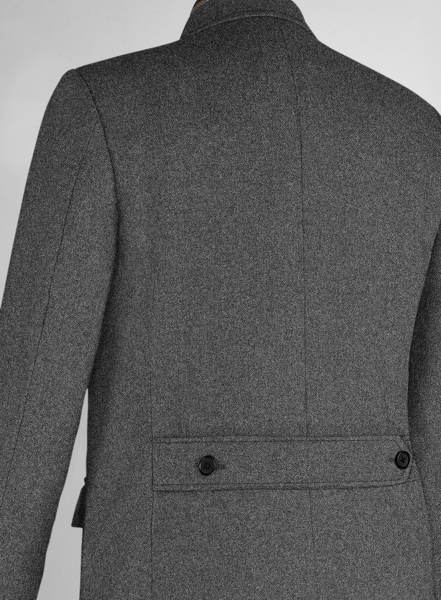 Musto Gray Heavy Tweed Overcoat - StudioSuits