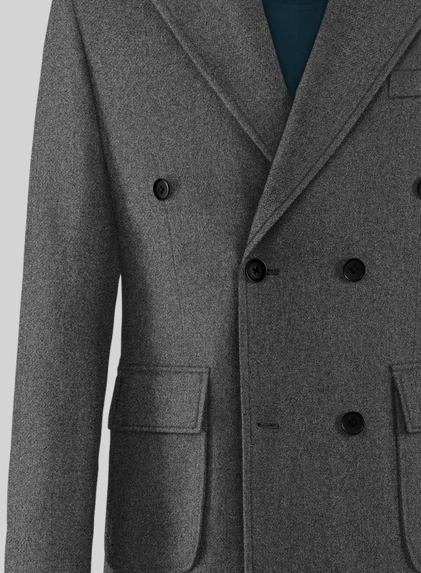 Musto Gray Heavy Tweed Overcoat - StudioSuits