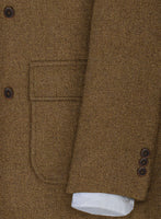 Musto Royal Brown Heavy Tweed Overcoat - StudioSuits