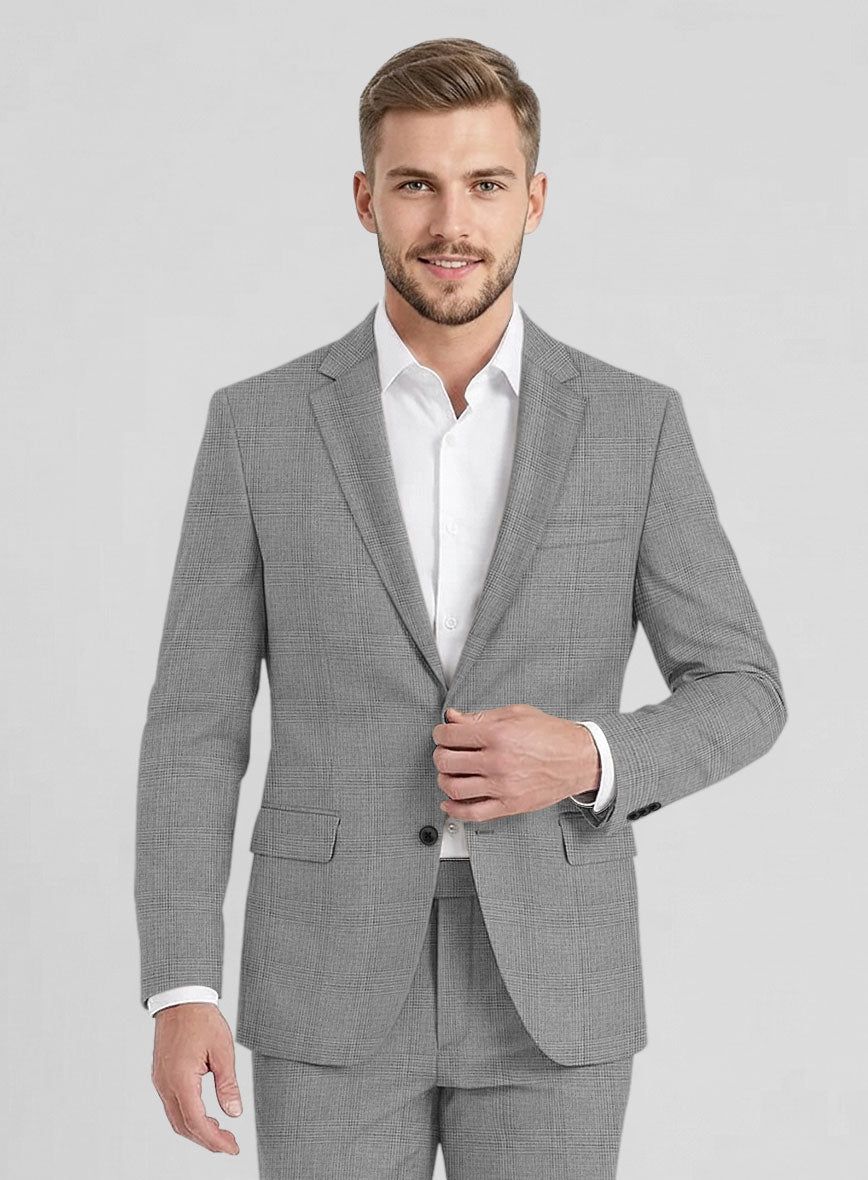 Muted Gray Glen Suit - StudioSuits