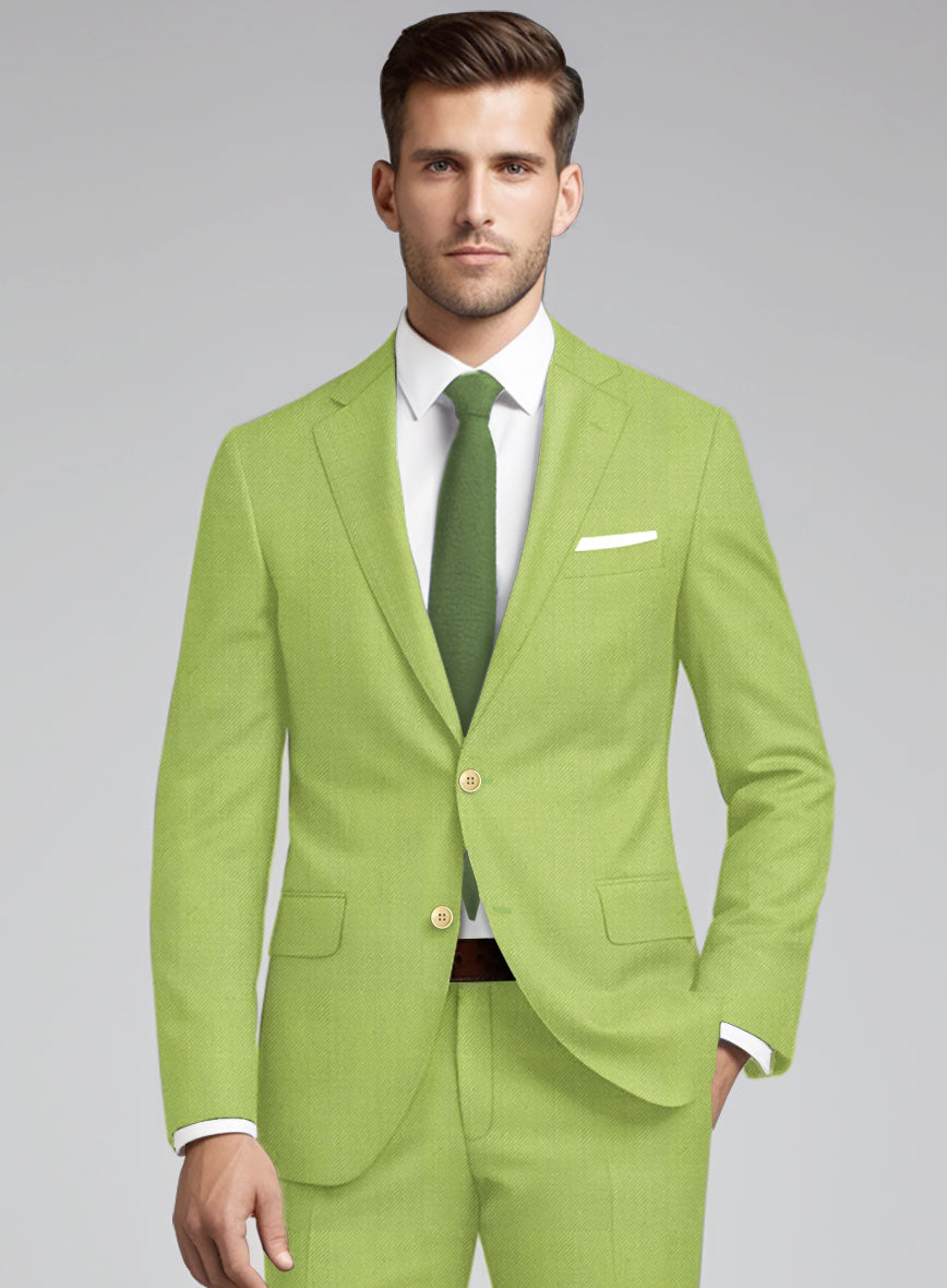 Muted Neon Green Jacket - StudioSuits