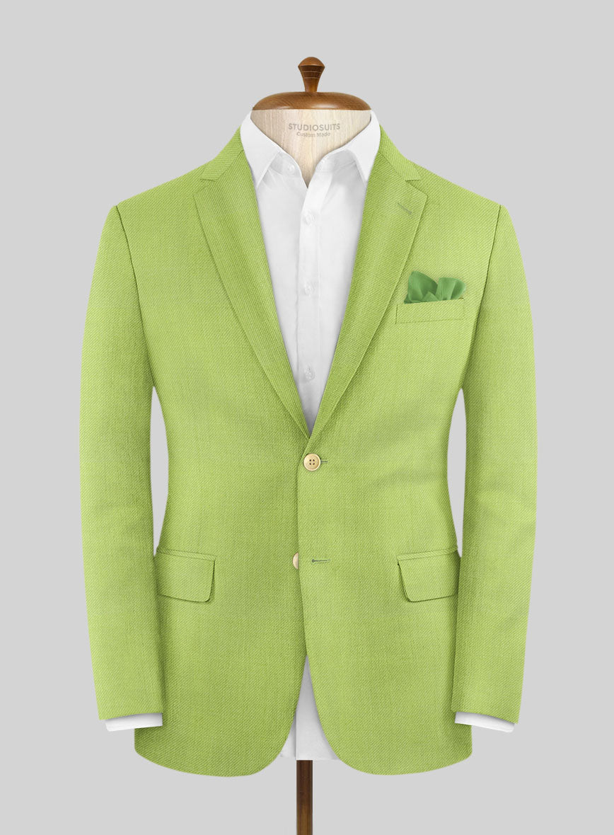 Men's Muted Neon Green Jacket by StudioSuits