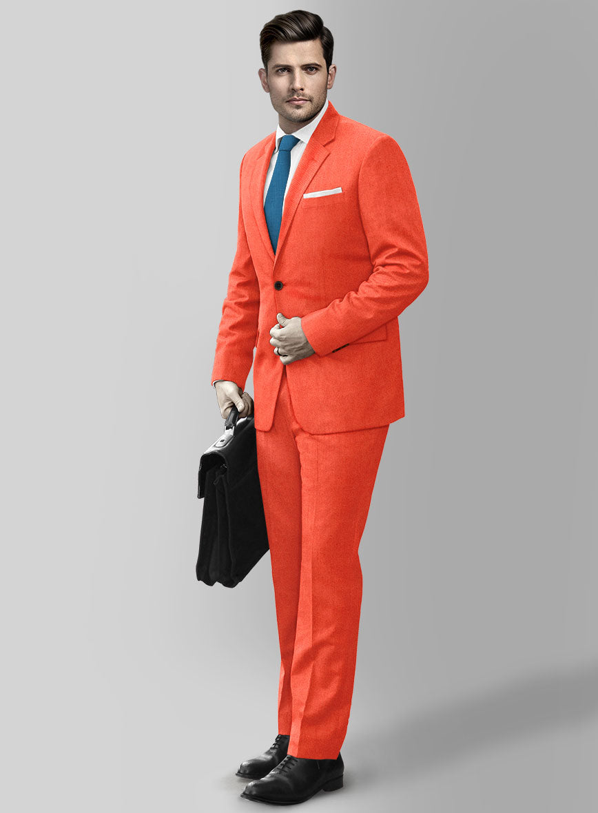 Muted Neon Orange Suit – StudioSuits