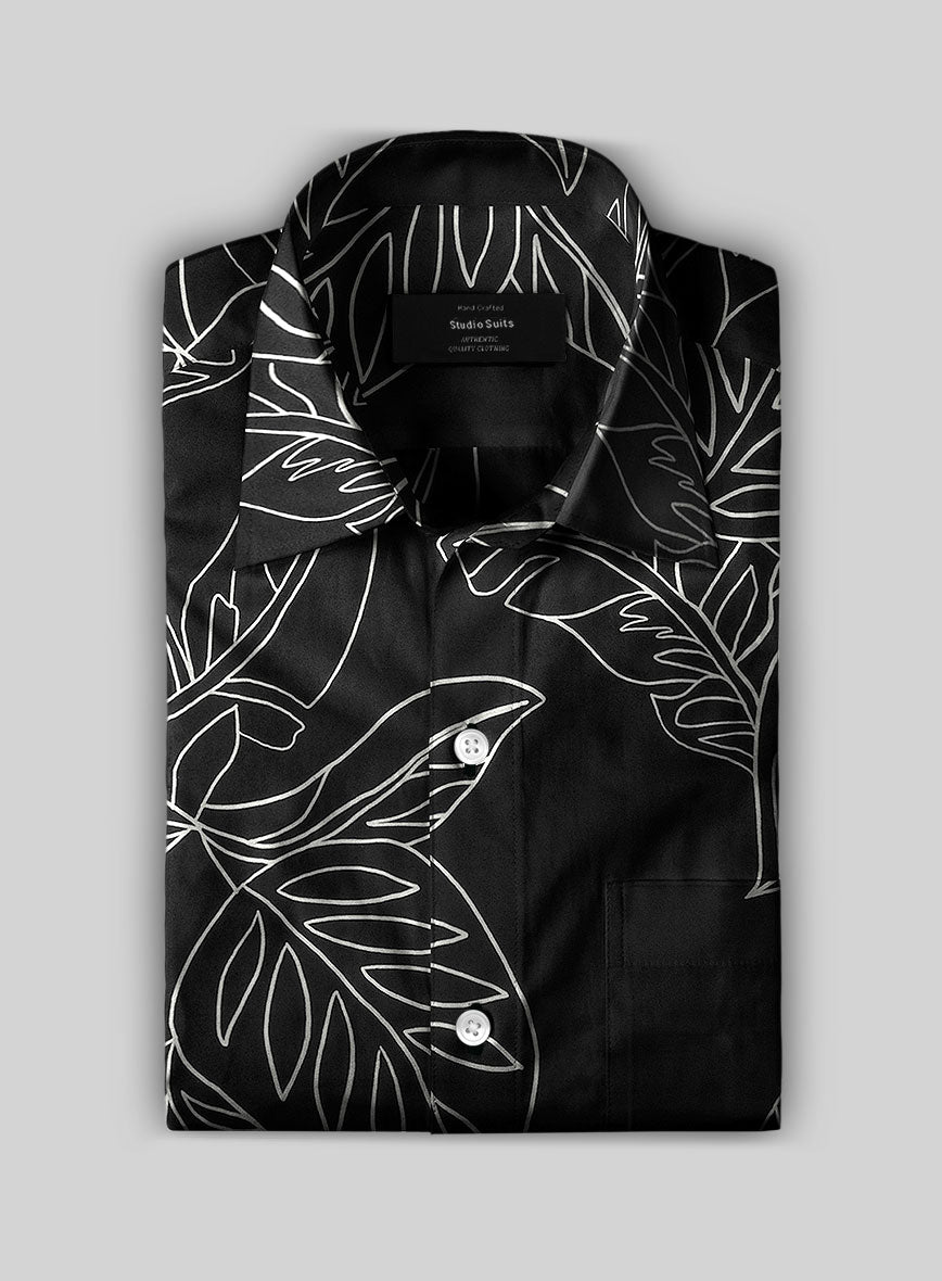 Mystic Leaf Cotton Lycra Shirt - StudioSuits