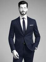 Napolean Royal Blue Birdseye Wool Jacket - StudioSuits